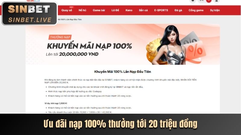 Đánh giá chi tiết Sinbet, nền tảng bắn cá đổi thưởng uy tín